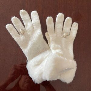 NWT Monsoon Children’s Gloves with Gems and Faux Fur